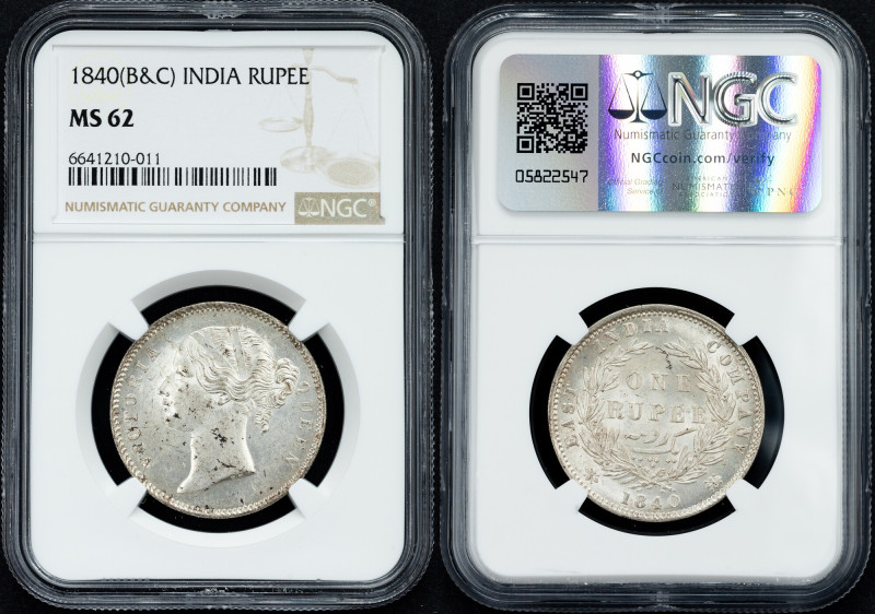 British India, 1 Rupee 1840, B&C Category : British India
Country/Region : Brit...