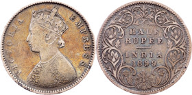 British India, 1/2 Rupee 1899, Bombay