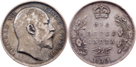 British India, 1 Rupee 1904, Calcutta