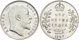 British India, 1 Rupee 1907, Bombay