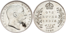 British India, 1 Rupee 1907, Bombay