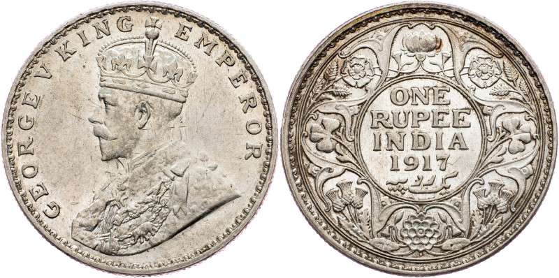 British India, 1 Rupee 1917, Bombay Category : British India
Country/Region : B...