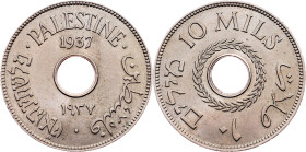 British Palestine, 10 Mils 1937, London
