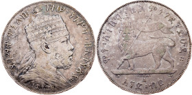 Ethiopia, 1 Birr 1889 (1897), A, Paris
