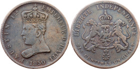 Haiti, 6 1/4 Centimes 1850