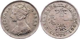 China, 10 Cents 1901, London