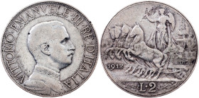 Italy, 2 Lire 1912, Rome