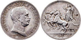 Italy, 1 Lira 1917, Rome