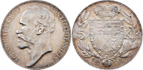 Liechtenstein, 5 Kronen 1904, Vienna