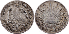 Mexico, 2 Reales 1849, Go PF