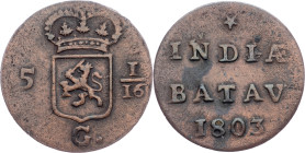 Netherlands East Indies, 1 Duit 1803, Enkhuizen