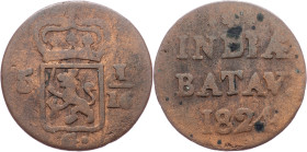 Netherlands East Indies, 1 Duit 1824, Surabaya