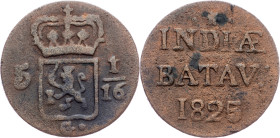 Netherlands East Indies, 1 Duit 1825, Surabaya