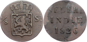 Netherlands East Indies, 1/8 Stuiver 1826, Utrecht