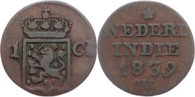 Netherlands East Indies, 1 Cent 1839, W