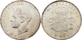 Philippines, 1 Peso 1897