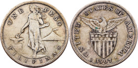 Philippines, 1 Peso 1907, San Francisco