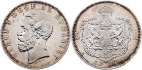 Romania, 5 Lei 1883, B