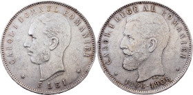 Romania, 5 Lei 1906, Brussels