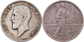 Romania, 2 Lei 1911, Hamburg