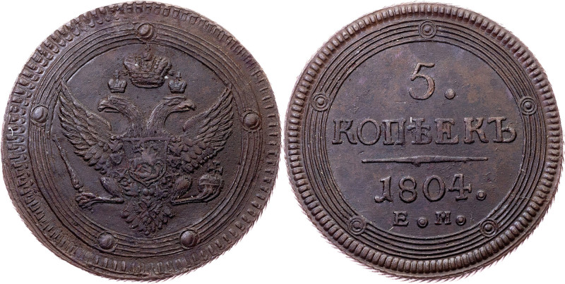 Russia, 5 Kopeks 1804, ЕМ Category : Russia
Country/Region : Russia
Ruler/Area...