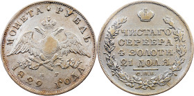 Russia, 1 Rouble 1829, СПБ-НГ