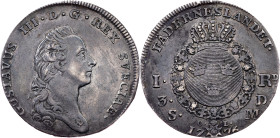 Sweden, 1 Riksdaler / 3 Daler Silvermynt 1776, Stockholm