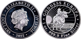 Tokelau, 5 Dollars (1 Oz) 2022