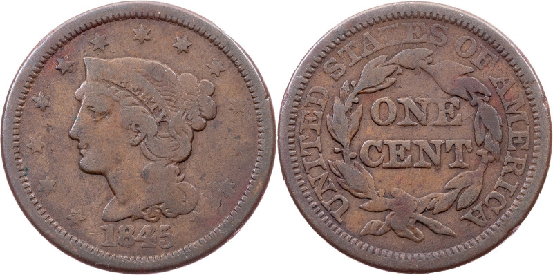 USA, 1 Cent 1845, Philadelphia Category : USA
Country/Region : USA
Ruler/Area ...
