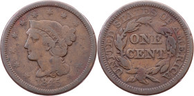 USA, 1 Cent 1845, Philadelphia