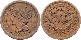 USA, 1 Cent 1852, Philadelphia