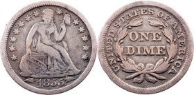 USA, 1 Dime 1855, Philadelphia