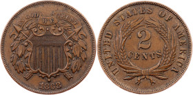 USA, 2 Cents 1868, Philadelphia