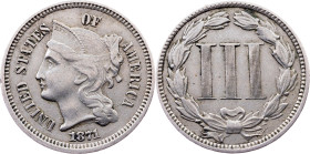 USA, 3 Cents 1871, Philadelphia
