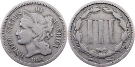 USA, 3 Cents 1873, Philadelphia