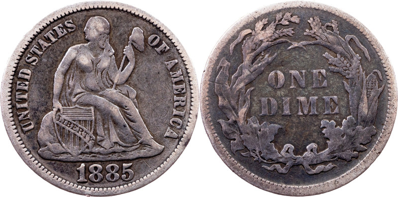 USA, 1 Dime 1885, Philadelphia Category : USA
Country/Region : USA
Ruler/Area ...