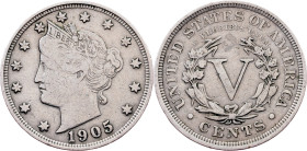 USA, 5 Cents 1905, Philadelphia