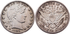 USA, 1/4 Dollar 1909, Philadelphia