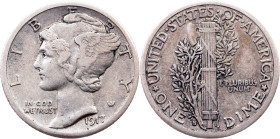 USA, 1 Dime 1917, San Francisco