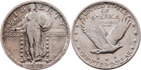 USA, 1/4 Dollar 1918, S, San Francisco