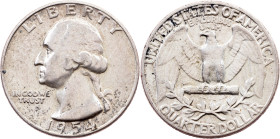 USA, 1/4 Dollar 1954, Philadelphia