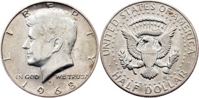USA, 1/2 Dollar 1968, D, Denver