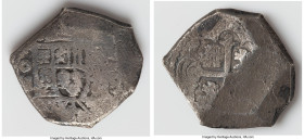Philip V "Hollandia" Cob 8 Reales ND (1701-1733) XF (Saltwater Effect), Mexico City mint, KM47a. 26.08gm. Accompanied by COA and related ephemera. Sal...