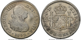 Charles IV "Coconut Wreck" Real 1802 Mo-FT VF Details (Sea Salvaged) NGC, Mexico City mint, KM81. Salvaged from the "Coconut Wreck (sunk ca. 1810 off ...