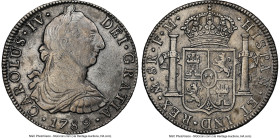 Charles IV "Coconut Wreck" 8 Reales 1789 Mo-FM XF Details (Sea Salvaged) NGC, Mexico City mint, KM107. Salvaged from the "Coconut Wreck (sunk ca. 1810...