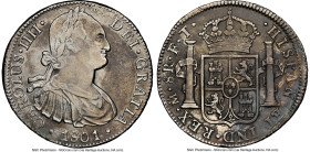Charles IV "Coconut Wreck" 8 Reales 1801 Mo-FT XF Details (Sea Salvaged) NGC, Mexico City mint, KM109. Salvaged from the "Coconut Wreck (sunk ca. 1810...