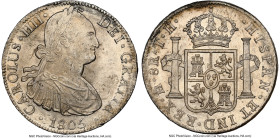 Charles IV 8 Reales 1805 Mo-TH MS63+ NGC, Mexico City mint, KM109. Calico-983. An Icy, crackling piece. HID09801242017 © 2024 Heritage Auctions | All ...