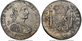 Ferdinand VII "Coconut Wreck" 8 Reales 1809 Mo-TH AU Details (Cleaned) NGC, Mexico City mint, KM110. Salvaged from the "Coconut Wreck (sunk ca. 1810 o...