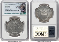 USA Administration "Manila Bay Treasure" Peso 1907-S Genuine NGC, KM172. A testimony of a historic WWII moment. In late 1941, upon Japanese invasion o...