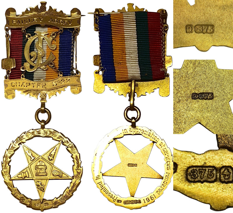 Great Britain - Masonic medals, Medal of the Paisley Abbey Lodge, Chapter 22, 19...